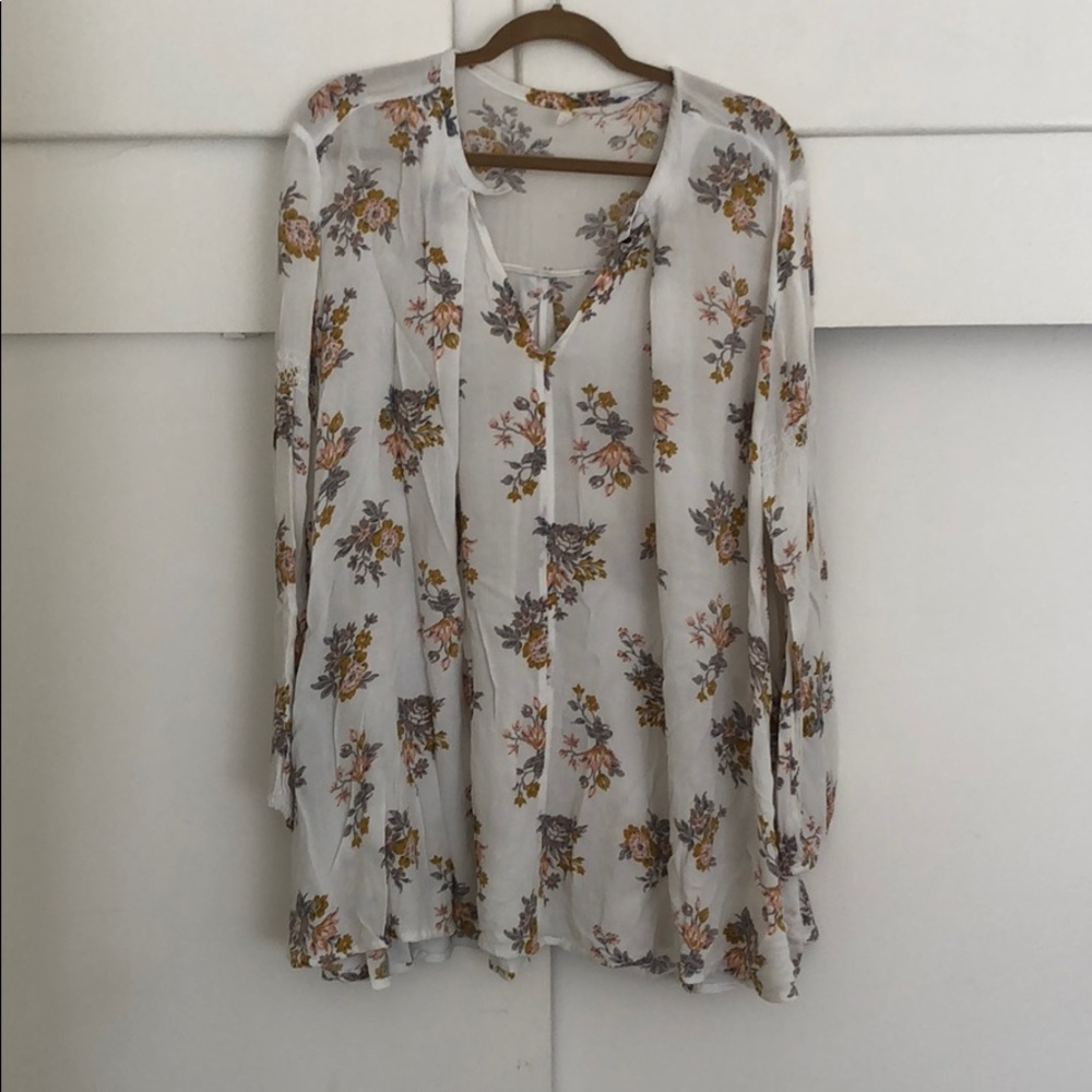 Free People Floral Tunic Dress